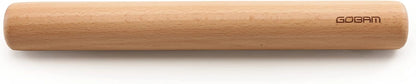 Wood Rolling Pin, Small - Dough Roller for Pasta, Cookies, Pie, Pizza, Chapati, Fondant, Rolling Pins for Baking, Bread Making Tools and Supplies - 11 X 1.38 Inches1