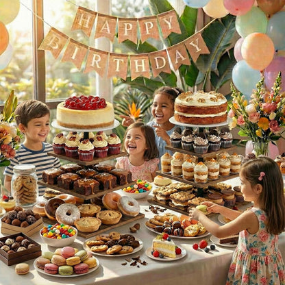 Wooden 4 Tier Cupcake Stand for 50 Cupcakes,Cupcake Holder,Cupcake Tower,Tiered Tray Stand for Birthday Bar Décor Weddings,Parties Events, Dark Brown4
