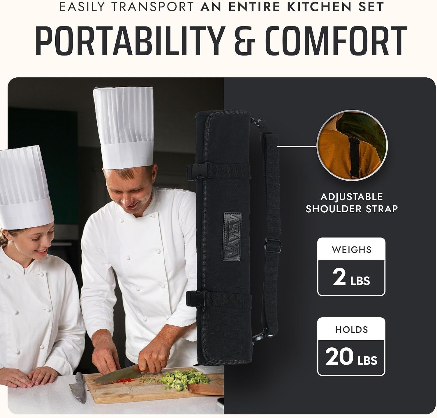 waxed-canvas-chef-knife-roll-bag-with-10-slots-and-a-zipper-pocket-professional-chef-knife-bag-storage-case-with-shoulder-strap-knives-not-included-black