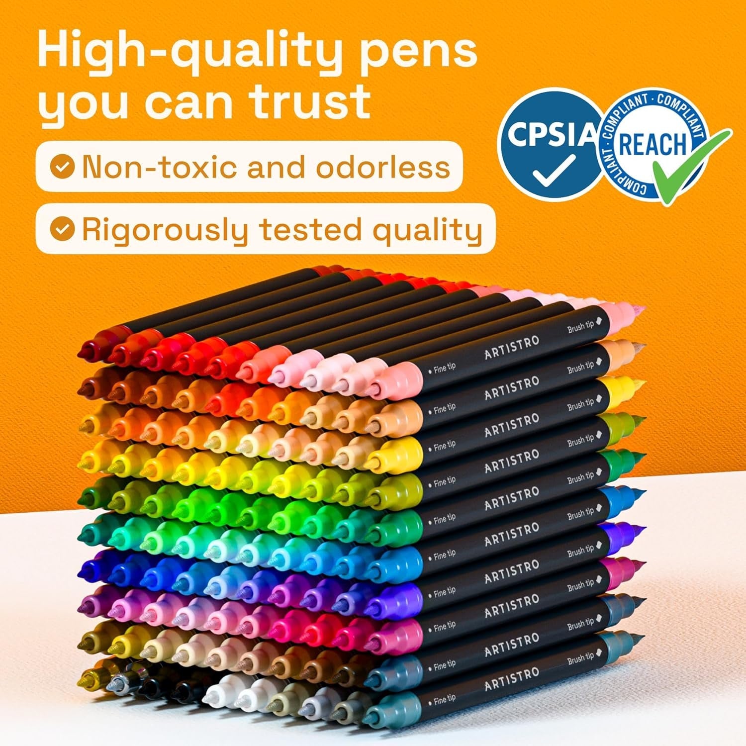 100-acrylic-dual-tip-glass-marker-pens-for-wine-glasses-brush-fine-tips-vibrant-dual-tip-paint-pens-for-party-charms-diy-craft-art-and-craft-supplies-for-adults-teens-kids