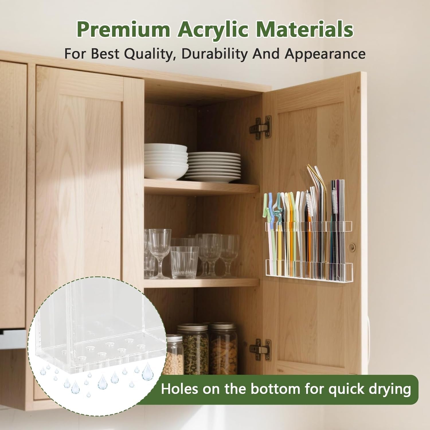 9-5-large-acrylic-straw-holder-for-cabinet-door-reusable-tumbler-straw-organizer-storage-small-kitchen-accessories-container-ultra-sticky-cupboard-door-mounted-transparent