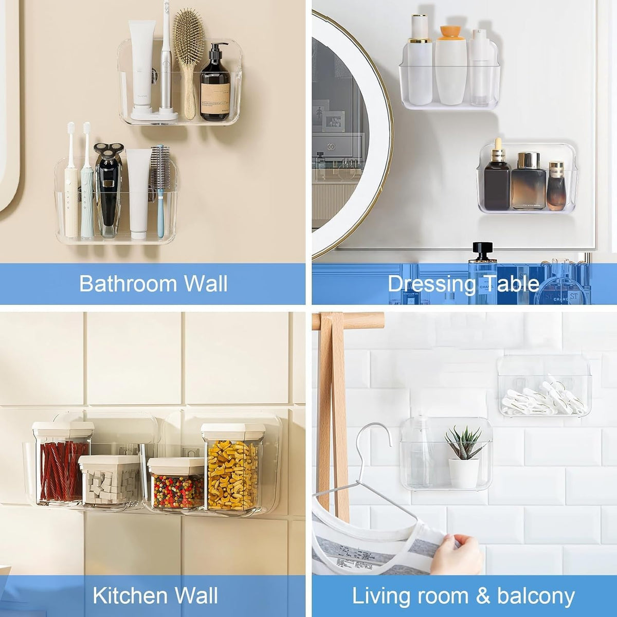 2pc-plastic-wall-mount-organizer-adhesive-organizer-wall-shelves