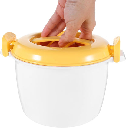 Microwave Rice Cooker Lid Multi-Functional Food Steamer Plastic Easy to Use for Home Cooking Suitable for Quick Meals and Rice Storage4
