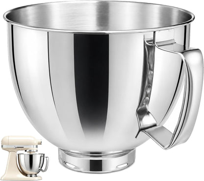 5QT Stainless Steel Mixer Bowl for Kitchenaid 4.5 & 5 Quart Tilt-Head Mixer1