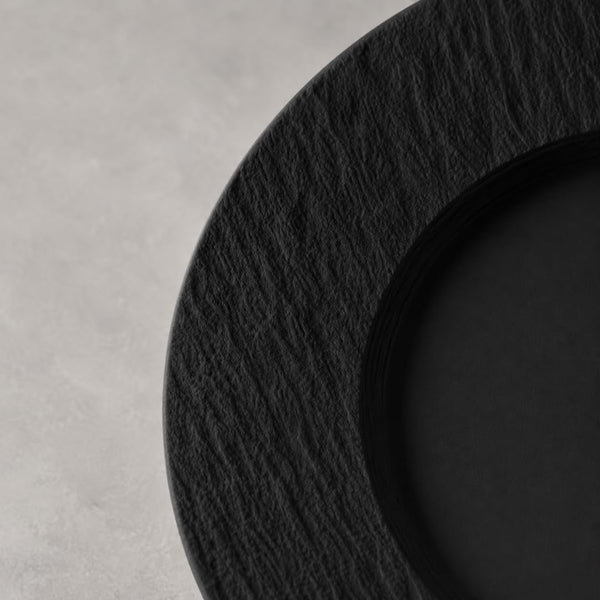 Villeroy & Boch Manufacture Rock 12 Piece Dinnerware Set, Matte Black3