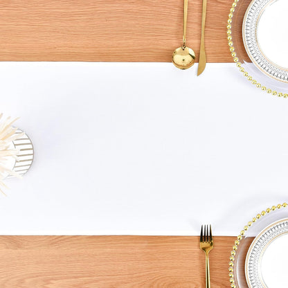 Farmhouse White Table Runner Dining Table Runners 90 Inches Long Coffee Table Runner for Dresser Living Room Bedroom Holiday Party Banquet 12X90 Inch8