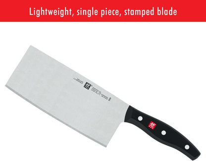 Twin Signature 7-Inch Chinese Vegetable Cleaver, Razor-Sharp, Made in Company-Owned German Factory with Special Formula Steel Perfected for Almost 300 Years, German Knife5