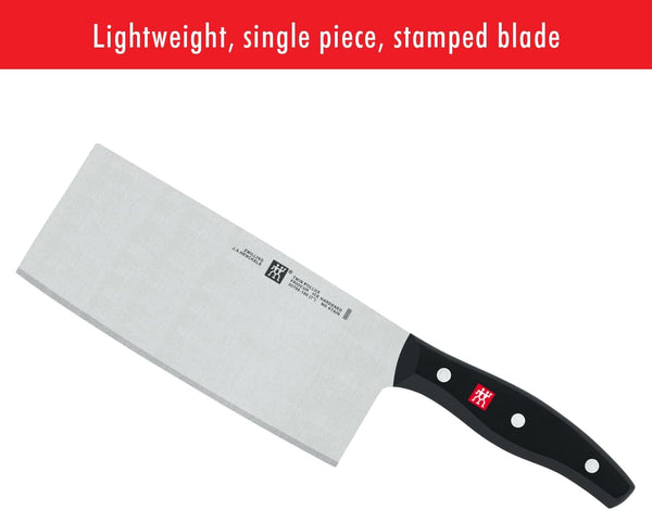 Twin Signature 7-Inch Chinese Vegetable Cleaver, Razor-Sharp, Made in Company-Owned German Factory with Special Formula Steel Perfected for Almost 300 Years, German Knife5