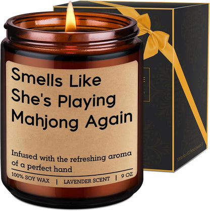 Candle, Mahjong Gifts for Women, Mahjong Accessories, Mah Jongg Gifts1