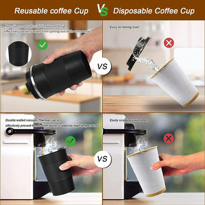 Insulated Travel Coffee Mug, Stainless Steel Coffee Cup with Leakproof Lid | Double-Wall Insulation Keeps Drinks Hot or Cold for Hours, with a Leakproof Lid and Portable Stainless Steel Design5