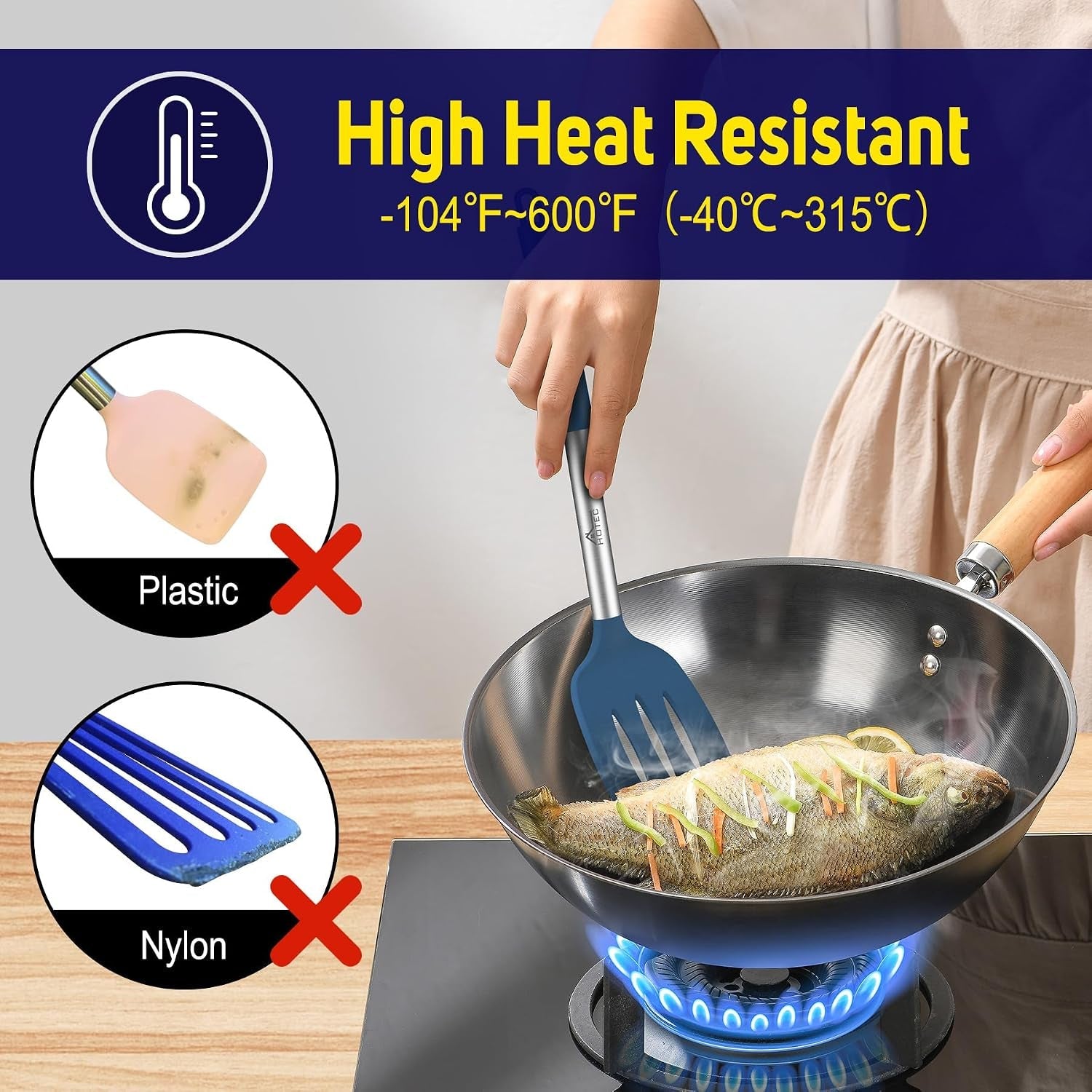 silicone-spatula-set-of-2-heat-resistant-600-f-bpa-free-kitchen-saptulaturner-with-stainless-steel-handles-slotted-solid-spatulas-for-nonstick-cookware-13-7-inch-classic-blue