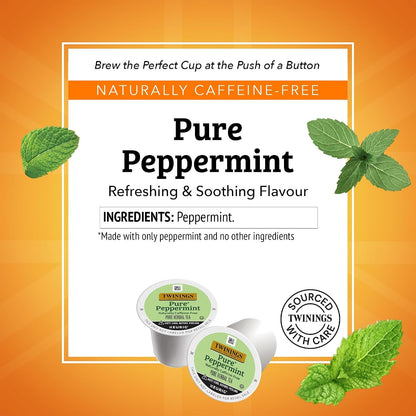 Pure Peppermint Herbal Tea K-Cups for Keurig, 24 CT Box (1 Pack) | 100% Pure Peppermint, Helps Soothe Digestion, Naturally Caffeine-Free, 24 Pods for Single Serve Brewers, Enjoy Hot or Iced2