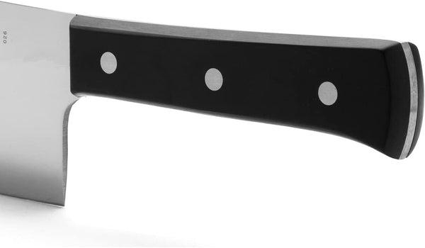 Cleaver Knife 6 Inch Nitrum Stainless Steel and 160 Mm Blade. 477 Gr. Professional Knife for Boning. Ergonomic Polyoxymethylene POM Handle. Series Universal. Color Black5