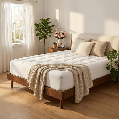 3 Inch King Dual Layer Memory Foam Mattress Topper with Pillowtop9