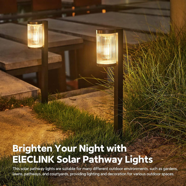 Solar Pathway Lights Outdoor, 6 Pack Upgraded Outdoor Solar Lights for outside Super Bright up to 15Hrs, IP65 Waterproof Solar Garden Lights for Yard Path Sidewalk Driveway Walkway Decor7