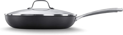 Calphalon Nonstick Frying Pan with Lid and Stay-Cool Handles, Dishwasher Safe, 12-Inch, Grey1