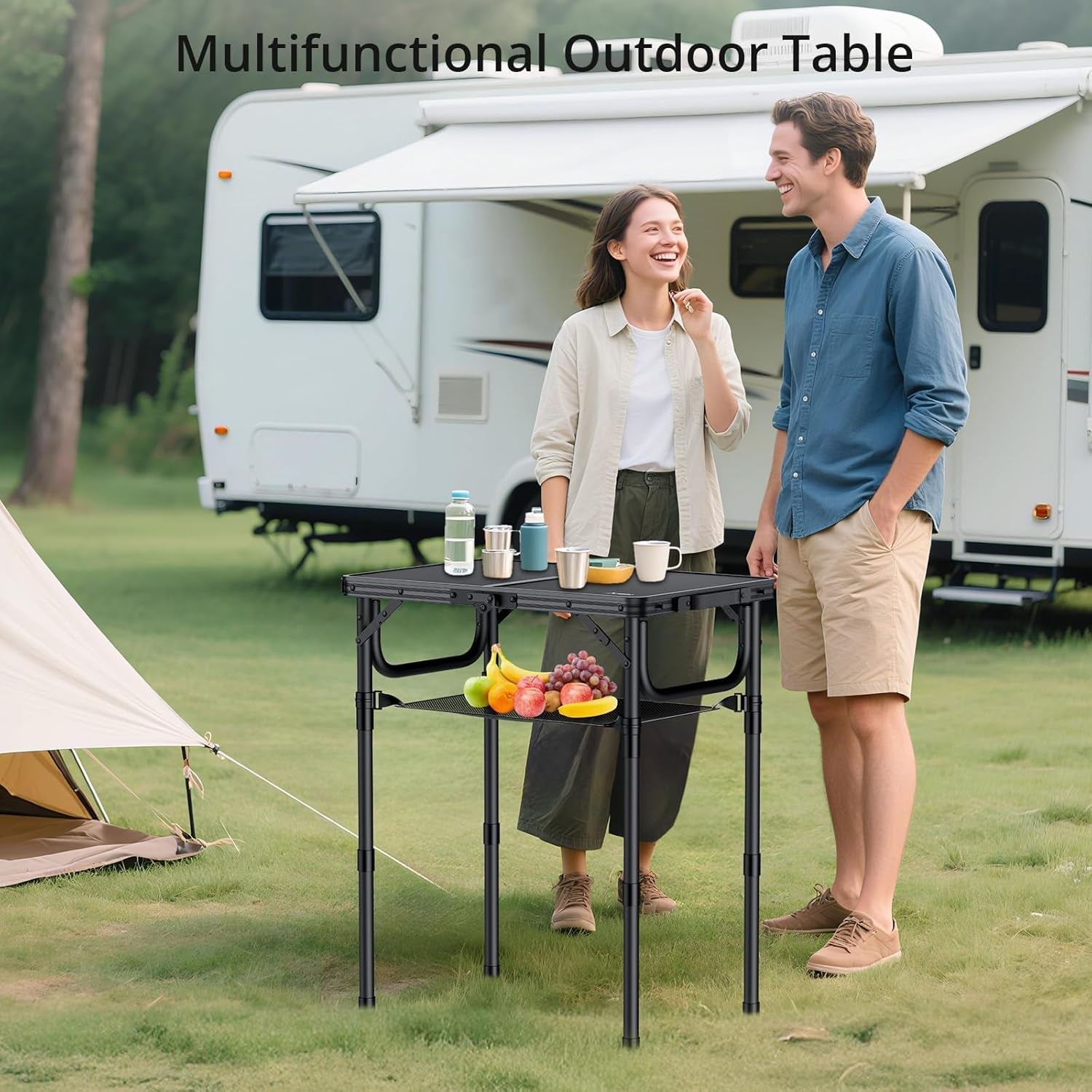 folding-camping-table-24x-16-adjustable-height-small-folding-table-with-storage-net-aluminum-compact-folding-table-lightweight-portable-table-for-outdoor-travel-cooking-picnic-pure-black