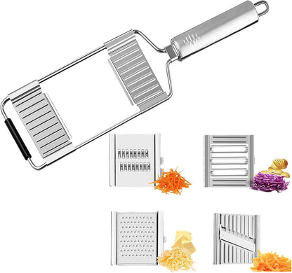 Multifunctional 4 in 1 Vegetable Slicer Cheese Grater Potato Grater Peeler Adjustable Kitchen Tool Fit for Salad Fries Chips and All Vegetable8