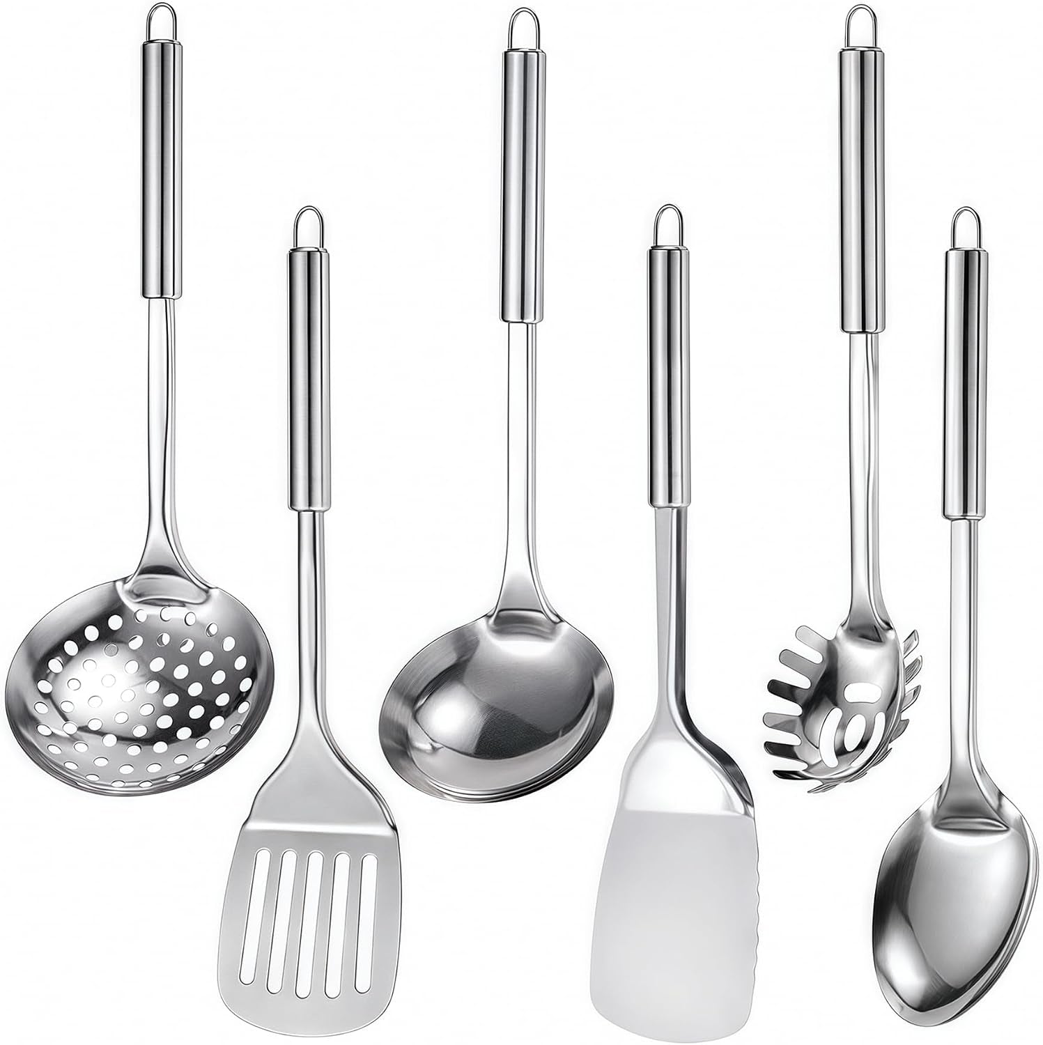 stainless-steel-kitchen-utensils-set-6-pcs-metal-cooking-utensils-set-heat-resistant-cooking-spatula-spoon-set-with-turners-serving-spoon-ladle-skimmer-pasta-server