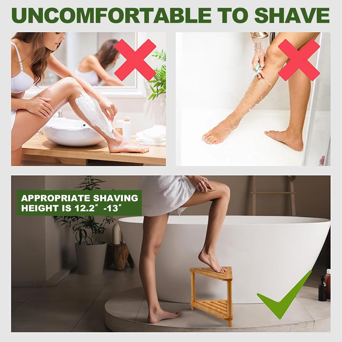 corner-shower-stool-for-inside-shower-2-tier-bamboo-shower-bench
