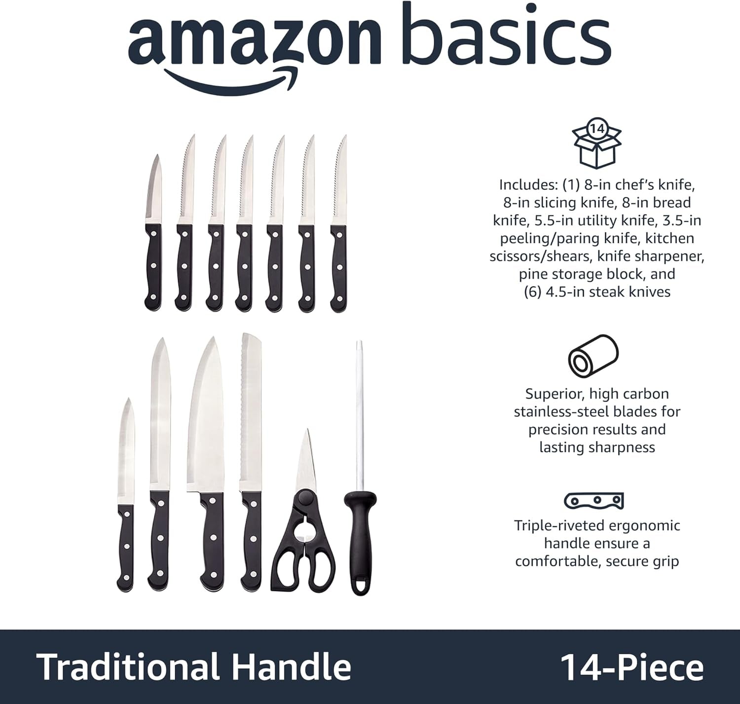 14-piece-high-carbon-stainless-steel-kitchen-knife-set-with-full-tang-construction-ergonomic-handles-sharpener-and-pinewood-block-black