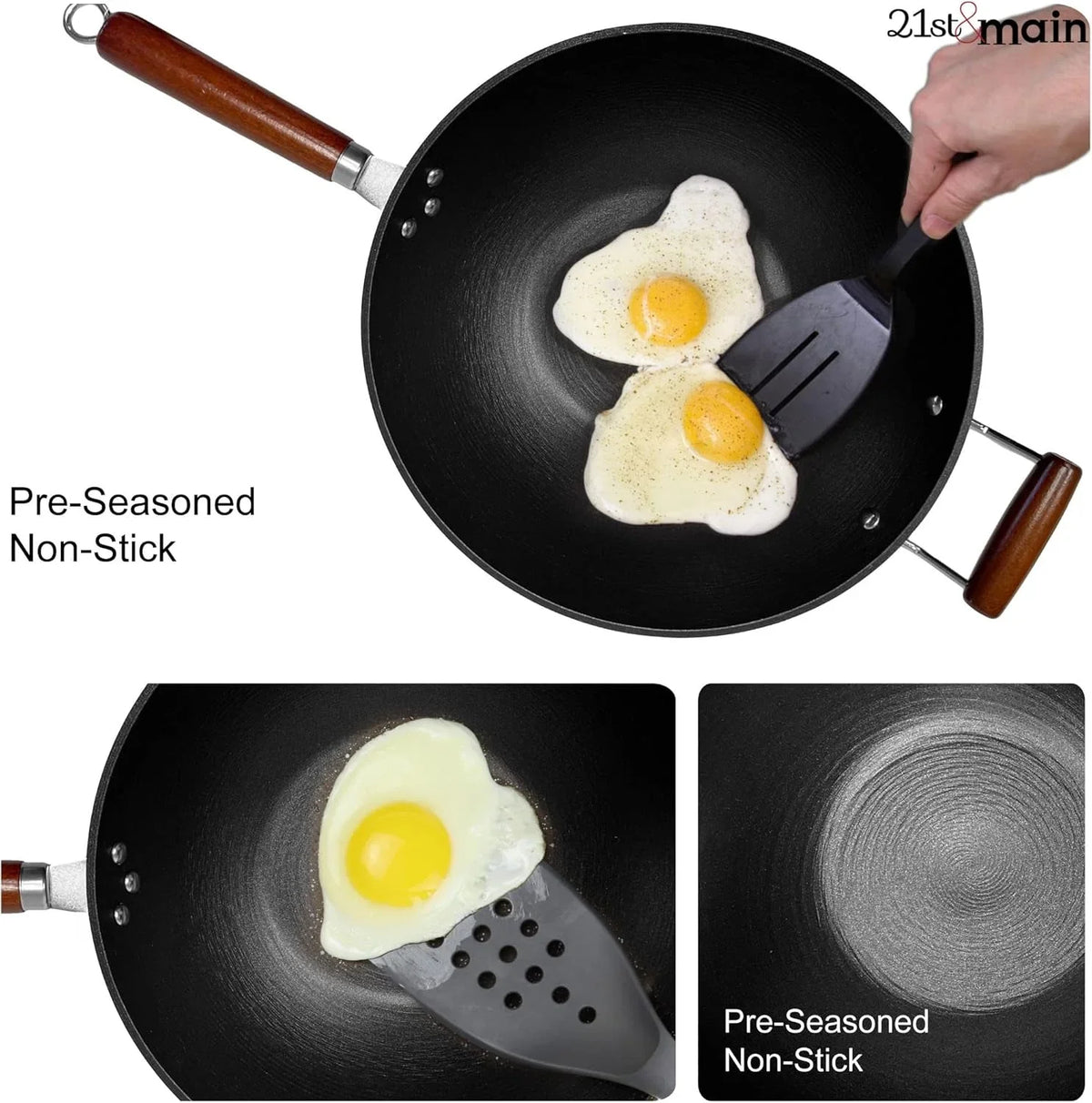 light-weight-cast-iron-wok-stir-fry-pan-wooden-handle-14-inch-chef-s-pan-pre-seasoned-nonstick-commercial-and-household-for-chinese-japanese-and-others-cooking