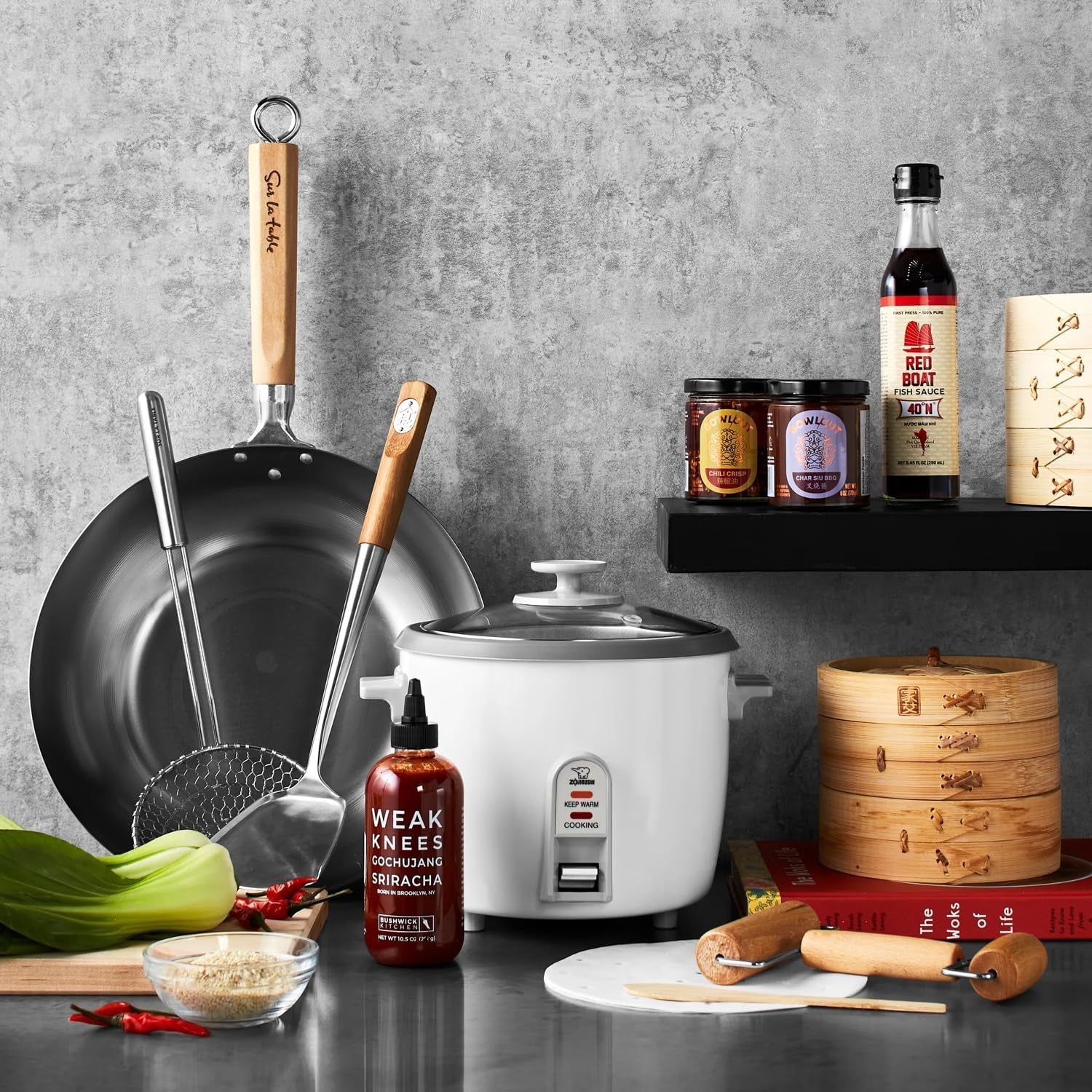 sur-la-table-carbon-steel-wok-gray