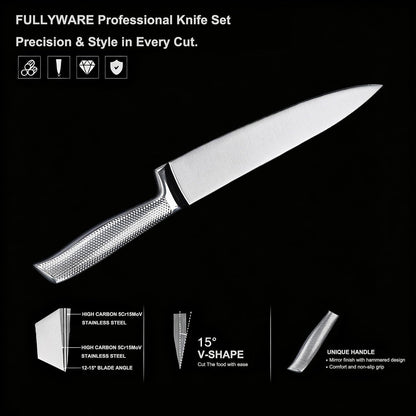 3PC Chef Knife Set, Sharp Kitchen Knife Set3