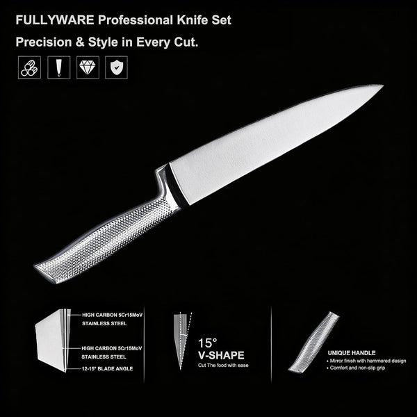 3PC Chef Knife Set, Sharp Kitchen Knife Set3