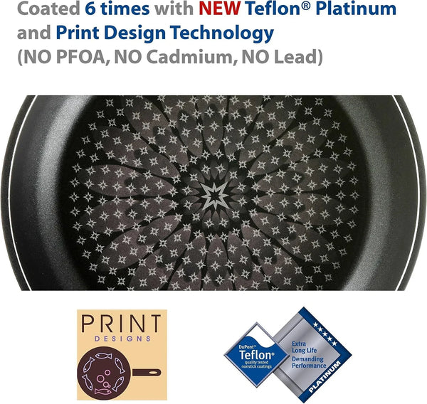 '- Blooming Flower Frying Pan, with Teflon Platinum Non-Stick Coating (PFOA Free) / Ceramic Coated Outside/Induction Ready (11 in / 28 Cm)3