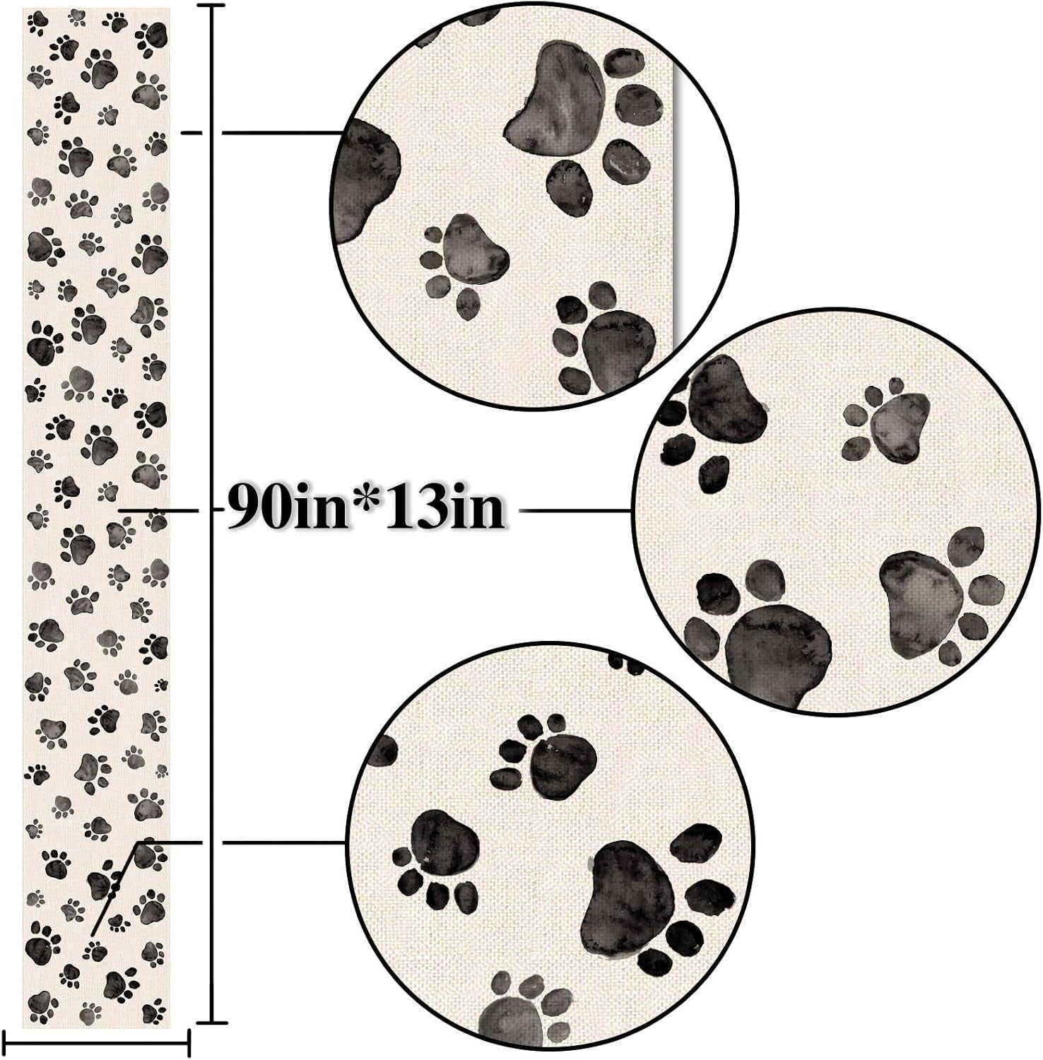 dog-paw-print-table-runner-puppy-dog-birthday-party-decoration-farmhouse-dining-room-kitchen-home-decor-13-x-90