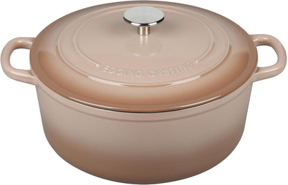 Enameled Dutch Ovens Cast Iron Dutch Oven Pot with Lid for Bread Baking, Cook, Dual Handle, 7 Quart, Mocha1