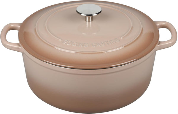 Enameled Dutch Ovens Cast Iron Dutch Oven Pot with Lid for Bread Baking, Cook, Dual Handle, 7 Quart, Mocha1