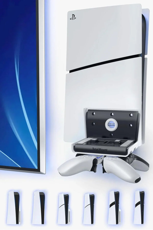 for All PS5 Models – Premium – Cooling – Level – Stops Vibration | Designed in USA – Wall Mount Compatible with All PS5 Models Including Slim, Pro, and Original – Dampers Minimize Fan Rattling1