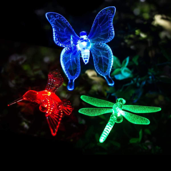 Solar Garden Lights Outdoor Waterproof Butterfly Path Lights 3 Pc1