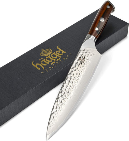 Professional Chef Knife for All-Around Food Preparation Ultra-Sharp 8 Inch Kitchen Knife Hand Hammered VG10 Stainless Steel Knife Best Gifts for Chefs1