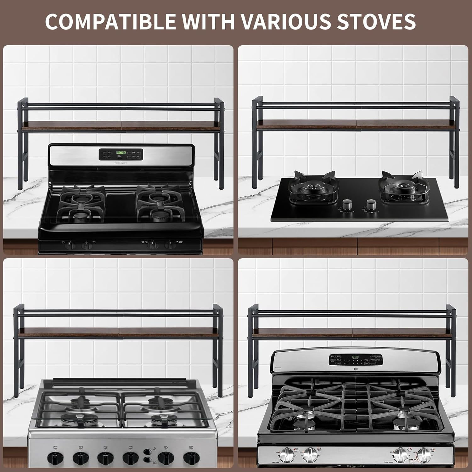 spice-rack-shelf-for-kitchen-stove-over-the-stove-shelf-with-4-hooks-extra-storage-countertop-rustic-wood-solid-metal-commbined-stove-shelf-for-storage-seasoning-easy-to-assemble