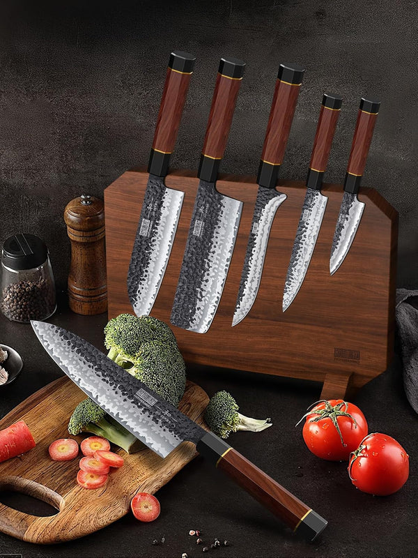7 Pcs Knife Set with Magnetic Block, Japanese Kitchen Knife Set7