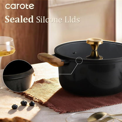 31Pcs Ceramic Cookware Sets, Pots and Pans Set, with Wok | Healthy Kitchen Cooking, Utensils Included, Dishwasher Safe, Easy to Clean, Even Heating, PFAS FREE5