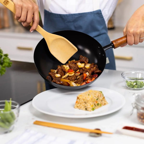 Joyce Chen Classic Series 9.5-Inch Ceramic Nonstick Carbon Steel Stir Fry Pan8