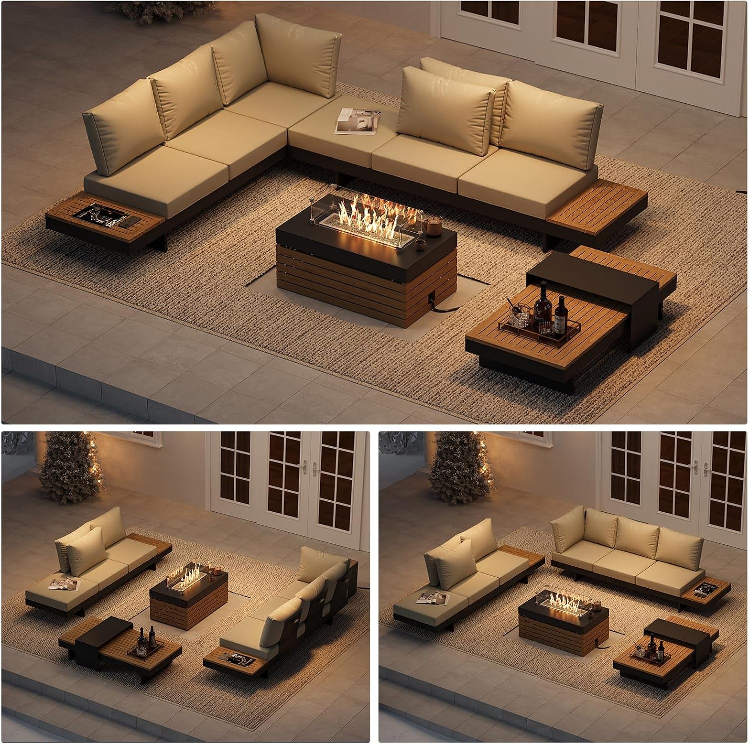patio-conversation-sets-with-fire-pit-modular-outdoor-sofa