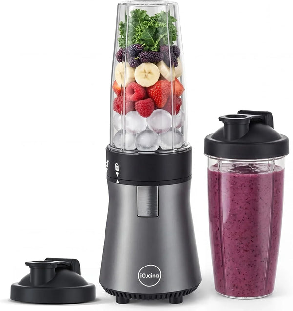 Smoothie Blender, Personal Blender for Shakes and Smoothies, 700W Pulse Technology Single Serve Blenders with 2 X 28Oz Protable Cups for Ice Crush, Frozen Fruit Drinks1