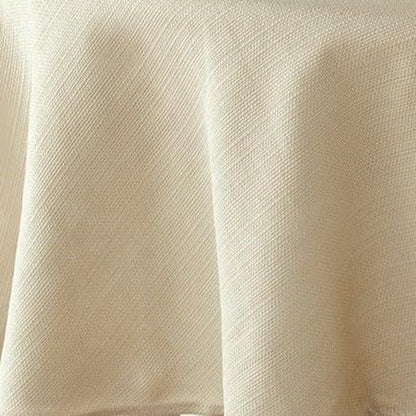 Cameron Textured Fabric Table Cloth, for Everyday Home Dining, Parties, Weddings & Holiday Tablecloths (70" Round, Flax/Beige/Taupe)6