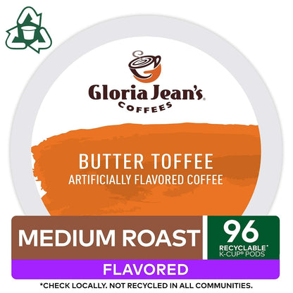 Coffees Butter Toffee, Single-Serve Keurig K-Cup Pods, Flavored Medium Roast Coffee, 96 Count3