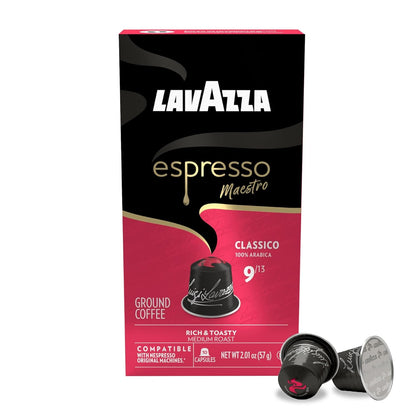 Lavazza Espresso Maestro Classico Aluminum Capsules Compatible with Nespresso* Original Machines, Medium Espresso Roast, 100% Arabica (60 Capsules)2