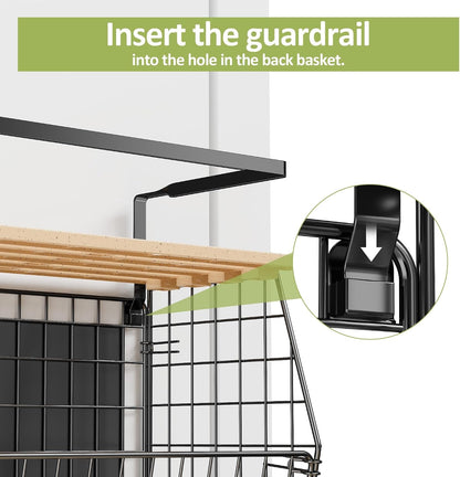 2 Pack Magnetic Shelf for Fridge, Fruit Potato Onion Storage Bins9