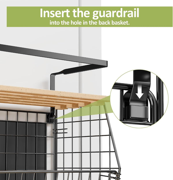 2 Pack Magnetic Shelf for Fridge, Fruit Potato Onion Storage Bins9
