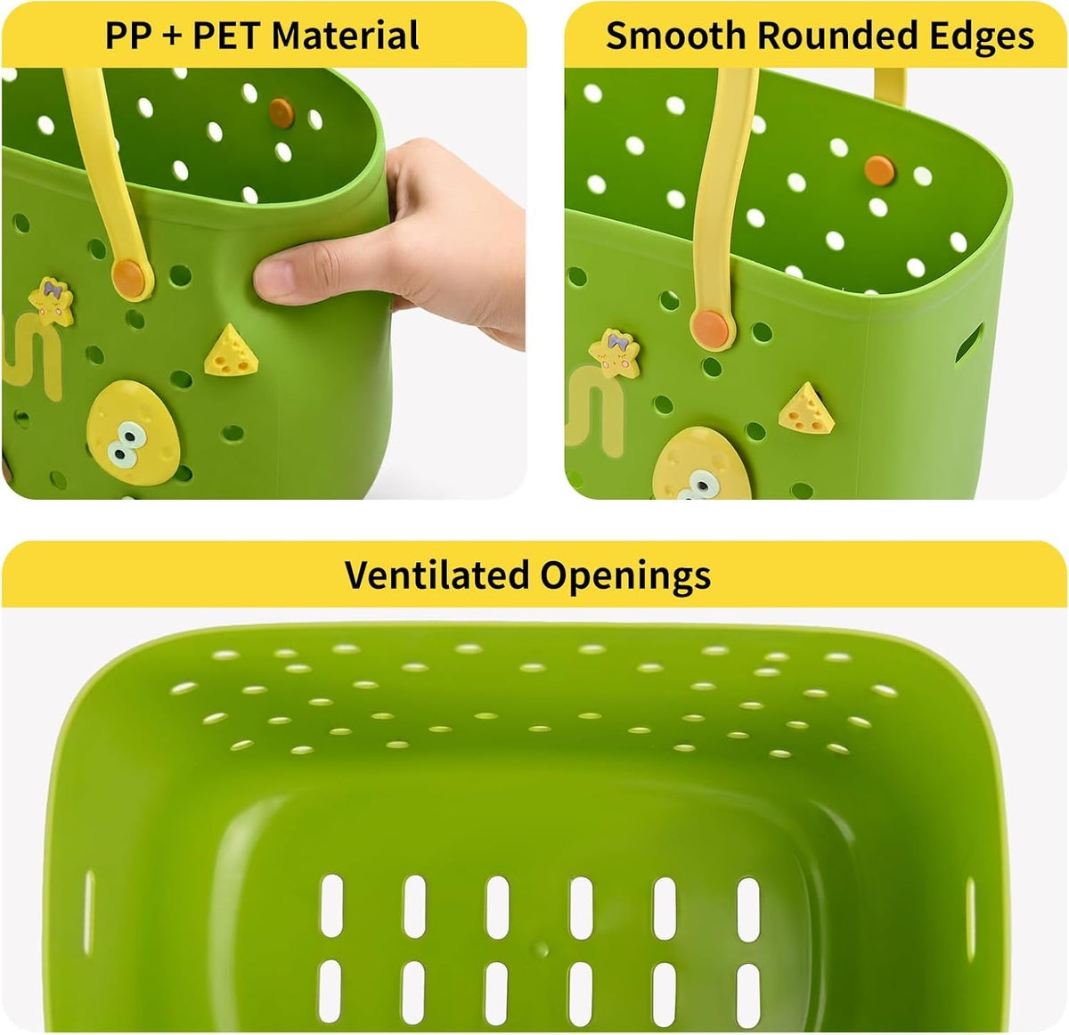 bathtub-toy-storage-bath-toy-basket-with-hooks-handles-quick-drain-green