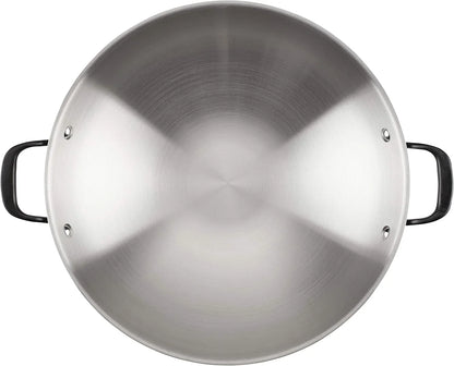Kitchenaid 5-Ply Clad Stainless Steel Induction Wok Pan, 15-Inch, Polished Stainless Steel9