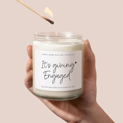 Engagement Gifts for Couples, 9Oz Lavender Scented Soy Wax Candle4